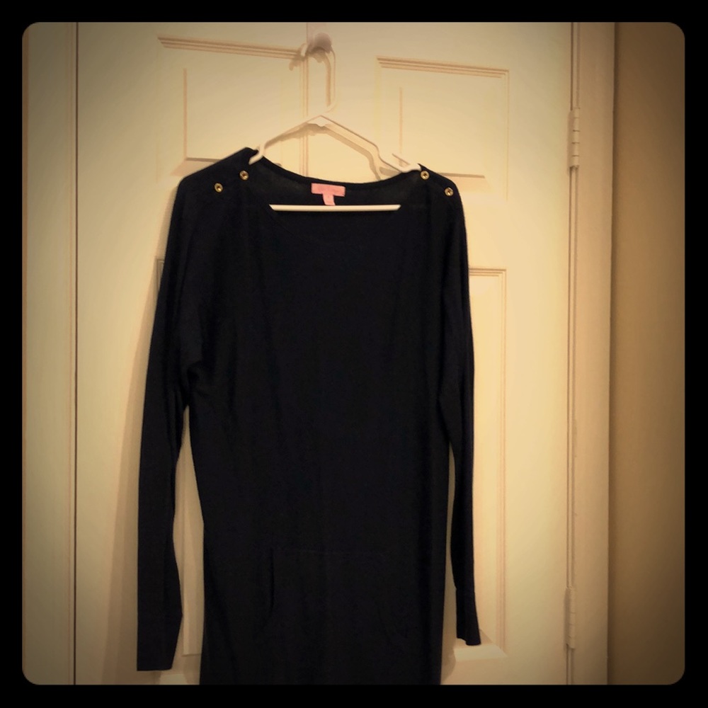 Lilly Pulitzer navy sweater dress
